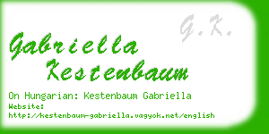 gabriella kestenbaum business card